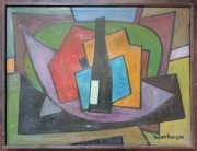Wacław Jankowski Martwa natura 1997r obraz olej płótno 48x62cm