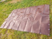 MOCNA PLANDEKA PCV Brązowa 650g/m² – 2 x 3,75 m (Stan Idealny!)