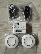 Bezprzewodowy zestaw sterowania RF 433 MHz + piloty + przyciski ścienne