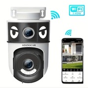 Kamera WiFi 8MP 2 obiektywy IP66 Obrotowa PTZ