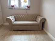 Sofa Cupido BRW Piano 04 Beige rozkładana z łóżkiem 2os. i pojemnikiem