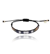 By Dziubeka Bransoletka szaro biała Yummy BSC1974 * NOWA z Metką