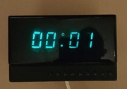 ZEGAR ELEKTRONIKA  na jednej lampie VFD sprawny 
