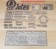 Tokarka TSS-150 Tabliczka Tabliczki Tabela Gwintów