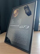 Grafika Porsche 911 GT3 A4 ramka szkło dla fana motoryzacji