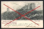 KAZIMIERZ nad Wisłą Puławy  Ruiny zamku 1904