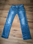 G-star Raw jeansy męskie 30/32 spodnie niebieskie przecierane