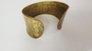 Bransoletka szeroka w kolorze starego złota vintageokazja stara biżuteria