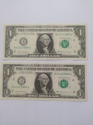 2x1USD, ONE DOLLAR USA 2017A, NEW YORK, kolejne numery 