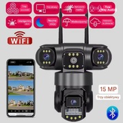 Kamera WiFi 3 obiektywy IP66 15MP Obrotowa