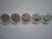 SERIA 1-5 Australia’s Most Dangerous 5x1oz Srebro Ag 999