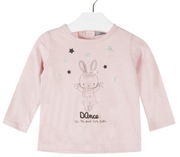 Nowa bluzka różowa z królikiem r. 68