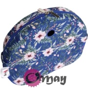 Niebieski organizer do Obag MOON LIGHT róże pudrowy róż chaber wnętrze OMAY