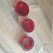 Szklane podkladki na świece tealight 3 szt