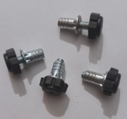 Stopki nóżki regulacyjne meblowe z mufą wkręcaną M6x20 mm 4 szt razem