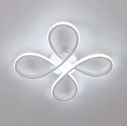 Lampa sufitowa led kwiat biała nowoczesna 30W