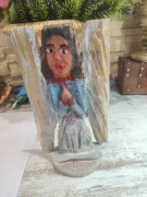 Anioł rzeźba ludowa autorstwa Krzysztofa Grodzickiego