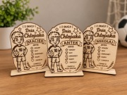 PERSONALIZOWANY STOJAK PREZENT DLA PIŁKARZA – „DZIEŃ CHŁOPAKA”