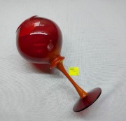 Wazon Horbowy kielich miś kulka kuleczka czerwony prl 