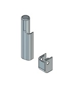 Osłonka do dolnego zawiasu GU M6/12 130kg (2 el .Lewa) - kolor biały