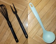 Narzędzia kuchenne z wstawu Tefal plus łyżka do zupy NOWE