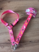 Różowa gruba smycz