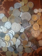 Zestaw monet i srebro