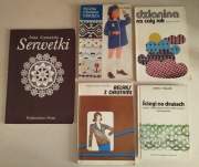 Książki o dziewiarstwie, drutach i serwetkach - Irena Szymańska... 5 szt.