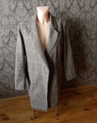 płaszcz w kratę xl