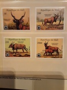 Mali  1986 Mi 1078-81  WWF  gazela seria  idealna