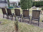 5 KRZESEŁ OGRODOWYCH PLUS STÓŁ GRATIS