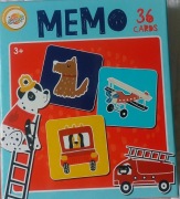 Memo gra pamięciowa pary 36 kart 3+