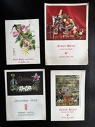 Zestaw 4 oryginalnych menu i programu swiatecznego - Grand Hotel Grang