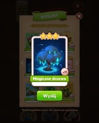 Karty Coin Master Magiczne Drzewo Mikołaj Sanie 