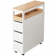 Biała szafka na kółkach nowa