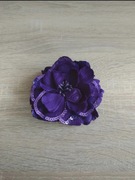 Fioletowa spinka kwiatek Claire's fioletowa gothic alternative Halloween