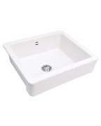 Zlewozmywak jednokomorowy Deante Sabor ceramiczny biały