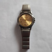 WESTAR Quartz – elegancki zegarek męski, złota tarcza, bransoleta