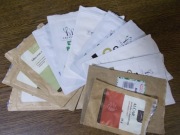 Worki strunowe mocne 12 sztuk głównie papierowo - aluminiowe