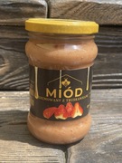 Miód wielokwiatowy kremowany z truskawką 400g netto