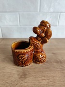 Ceramiczna, porcelitowa figurka pieska, pies, PRL vintage