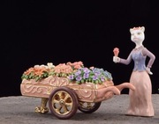 Kwiaciarka puzderko szkatułka Keren Kopal Swarovski Unikat