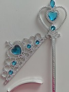 Korona/diadem berło/różdżka Elsa Elza Kraina Lodu
