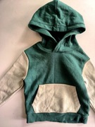 H&M ZIELONA BLUZA KAPTUR KIESZEŃ R.98/104
