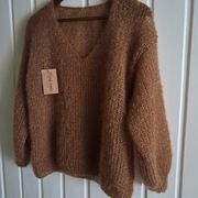 Sweter mgiełka moher z jedwabiem. Handmade 