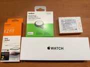 Apple Watch SE 3gen GPS 44mm + folia + ładowarka Belkin +etui Ultra