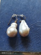 Kolczyki perła barokowa 