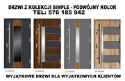 Drzwi zewnętrzne wejściowe, wewnątrzklatkowe drewniane i metalowe