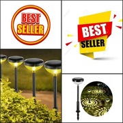 SOLAR GARDEN LIGHT -  LAMPA SOLARNA LED WBIJANA UFO - WARM WHITE.