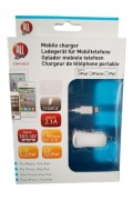 Ładowarka samochodowa All Ride Connect do Apple, 2.1A, biała